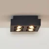 Plafondspot Xirax, 4-lamps, zwart