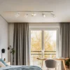 Plafondspot Zoom, 5-lamps, wit