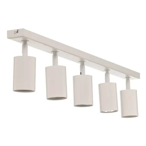 Plafondspot Zoom, 5-lamps, wit