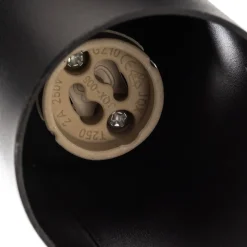 Plafondspot Zoom, 5-lamps, zwart