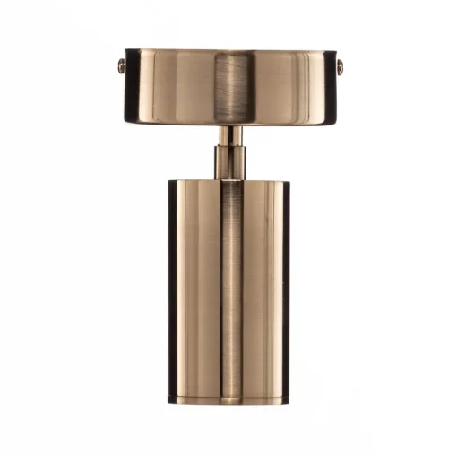 Plafondspots, messing antiek, 1-lamp