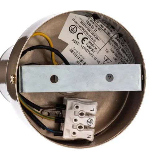Plafondspots, messing antiek, 1-lamp