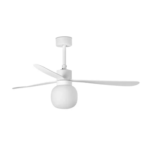 Plafondventilator Amelia Ball, LED lamp, wit