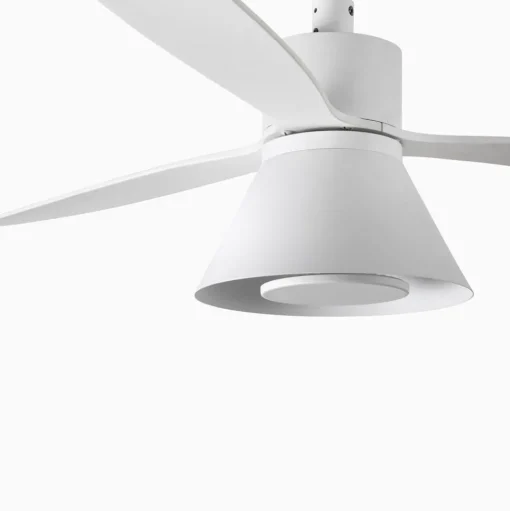 Plafondventilator Amelia Cone met LED lamp, wit