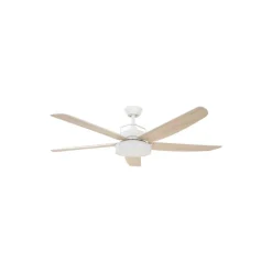 Plafondventilator Beacon met licht Louisville, wit, stil