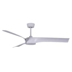 Plafondventilator Beacon met licht Line, wit, Ø 132 cm stil