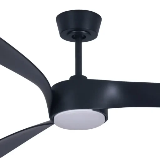 Plafondventilator Beacon met licht Line zwart 132 cm stil