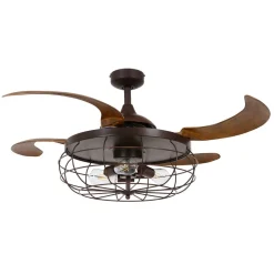 Plafondventilator Fanaway Industri bruin stil