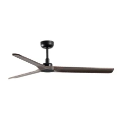 Plafondventilator Heywood M DC, zwart/hout donker