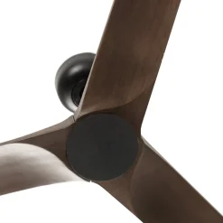 Plafondventilator Heywood M DC, zwart/hout donker