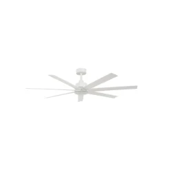 Plafondventilator met licht Atlanta wit 142 cm stil