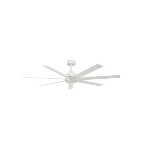 Plafondventilator met licht Atlanta wit 142 cm stil