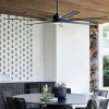 Plafondventilator met licht Atlanta zwart DC geruisloos