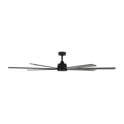 Plafondventilator met licht Atlanta zwart DC geruisloos