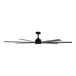 Plafondventilator met licht Atlanta zwart DC geruisloos