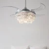 Plafondventilator met licht Fanaway Veil chroom stil