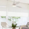 Plafondventilator met licht Whitehaven wit stil