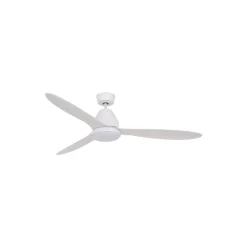 Plafondventilator met licht Whitehaven wit stil