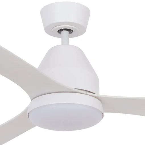 Plafondventilator met licht Whitehaven wit stil