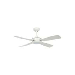 Plafondventilator met verlichting Slipstream, wit, stil