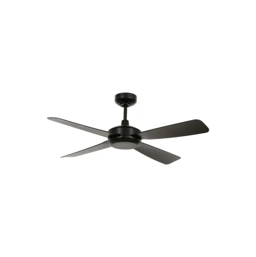 Plafondventilator met verlichting Slipstream, zwart, stil