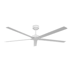 Plafondventilator Monza wit DC stil Ø 152 cm IP55