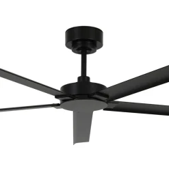 Plafondventilator Monza zwart DC stil Ø 152 cm IP55