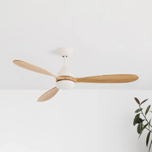 Plafondventilator Poros, LED lamp wit/hout licht