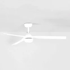 Plafondventilator Punt M DC LED lamp wit