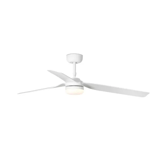 Plafondventilator Punt M DC LED lamp wit
