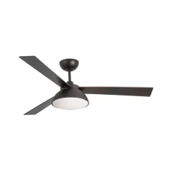 Plafondventilator Rodas met LED lamp, bruin