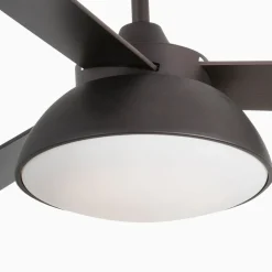 Plafondventilator Rodas met LED lamp, bruin