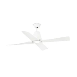 Plafondventilator Typhoon L LED lamp IP44 wit