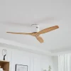 Plafondventilator Vindur, wit/hout, DC, stil