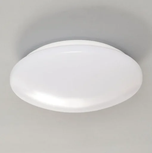 Pollux plafondlamp, Ø 27 cm, kunststof, bewegingsmelder