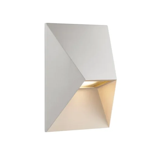 Pontio 15 buitenwandlamp, breedte 15 cm, wit