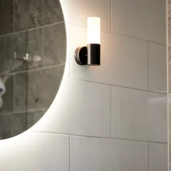PR Home badkamer wandlamp Beta, zwart, IP44