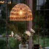 PR Home buiten hanglamp Lace natuurvezel, stekkerkabel, Ø37cm