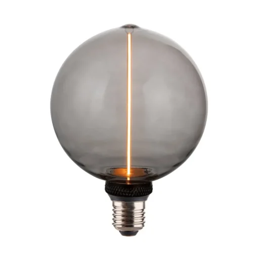PR Home Edge LED lamp E27 grijs 2W 1800K dimbaar G125
