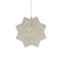 PR Home Elvira decoratie ster van metaal, beige