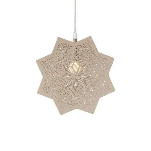 PR Home Elvira decoratie ster van metaal, beige