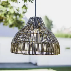 PR Home hanglamp Bao, buiten, IP44, grijs, snoerlengte 2,5m