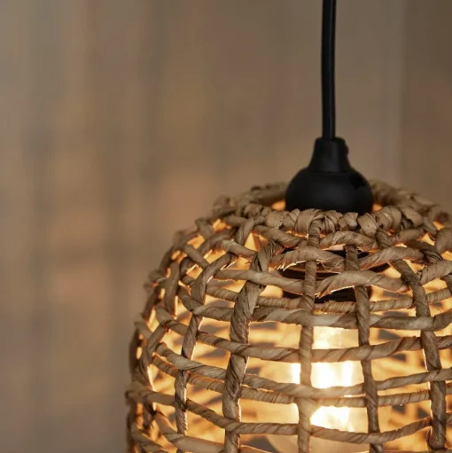 PR Home Hanglamp Cebu, Ø 17 cm, Lampakanay, naturelbruin
