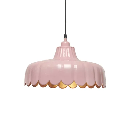 PR Home hanglamp Wells, roze/goud, Ø 43 cm, metaal
