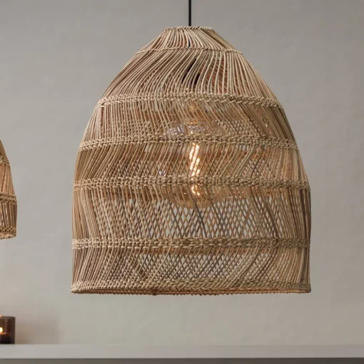 PR Home Maja hanglamp rotan, Ø45cm kabel 2,5m