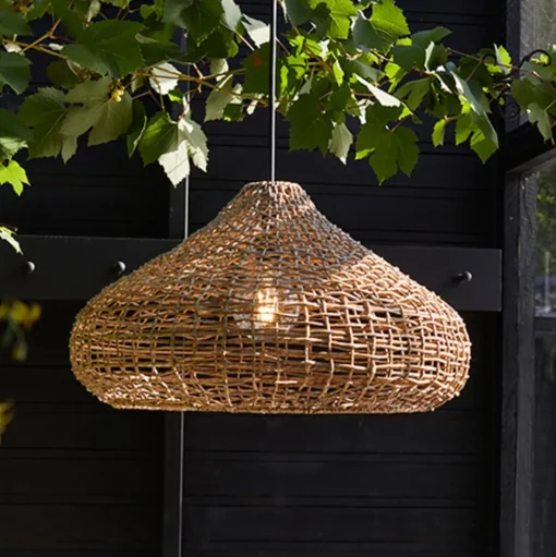 PR Home Mira buiten hanglamp, Lampakanay, stekker, Ø 58 cm