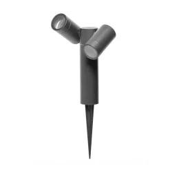 Prikspot CMD 9089, antraciet, lengte 17 cm, IP65, 2-lamps
