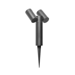 Prikspot CMD 9089, antraciet, lengte 17 cm, IP65, 2-lamps
