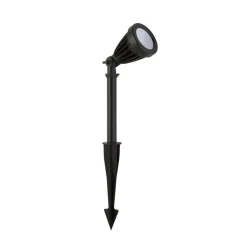 Prikspot Spikey, zwart, metaal, 25 cm, IP54