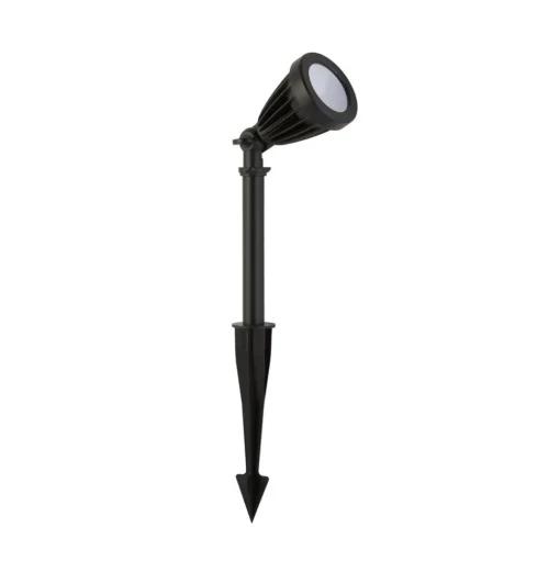 Prikspot Spikey, zwart, metaal, 25 cm, IP54